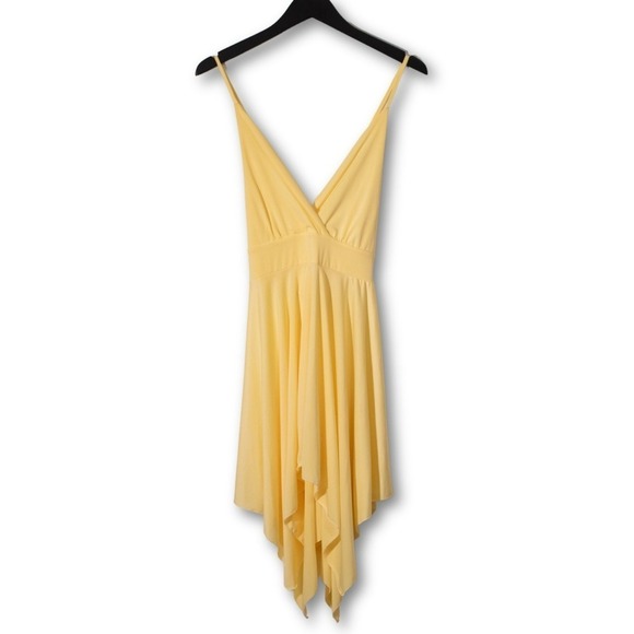 None Dresses & Skirts - Flirty Dress Handkerchief Hem Womens S‎ M